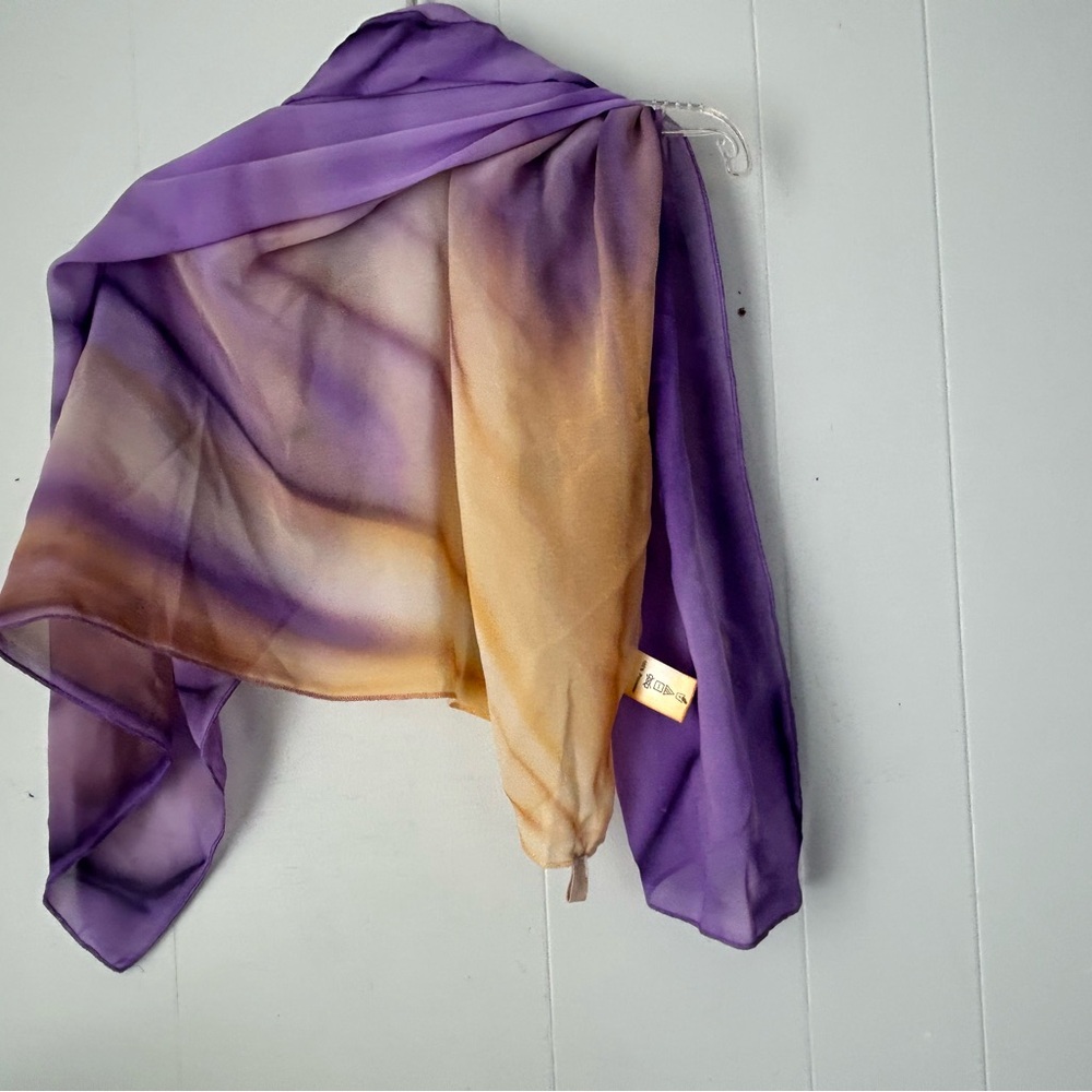 Purple and Gold Sheer Watercolour Handpainted Dancewear